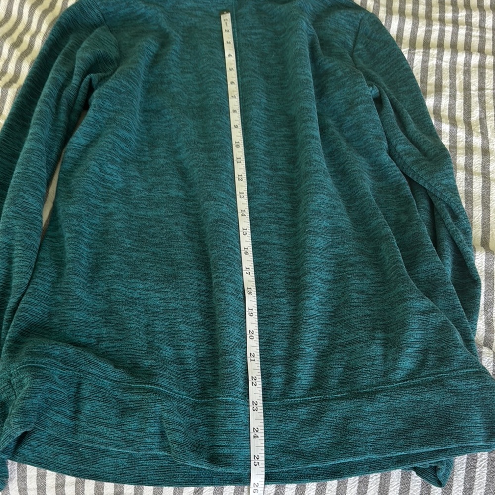 Tek Gear Turtleneck Top S Green Thumbholes Athleisure Cozy Pullover - Picture 6 of 7